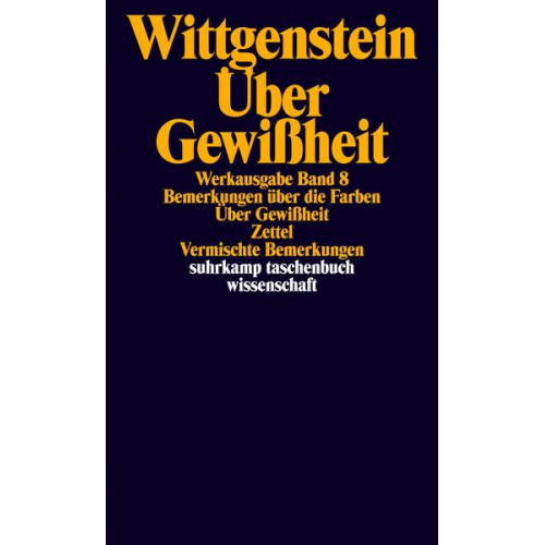 Ludwig Wittgenstein - Werkausgabe in 8 Bänden