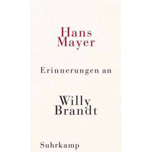 Hans Mayer - Erinnerungen an Willy Brandt