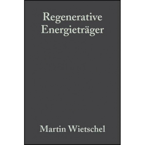 Martin Wietschel & Wolf Fichtner & Otto Rentz - Regenerative Energieträger