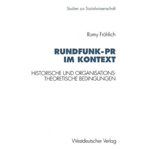 Romy Fröhlich - Rundfunk-PR im Kontext