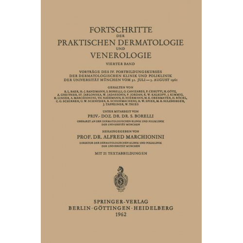 Fortschritte der Praktischen Dermatologie und Venerologie