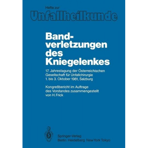 Bandverletzungen des Kniegelenkes