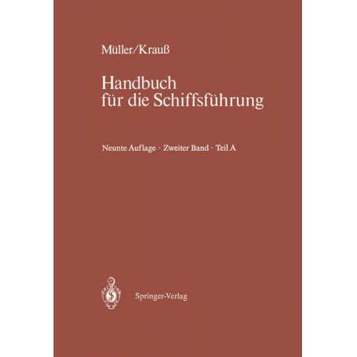 Johannes Müller & Joseph Krauss - Schiffahrtsrecht und Manövrieren