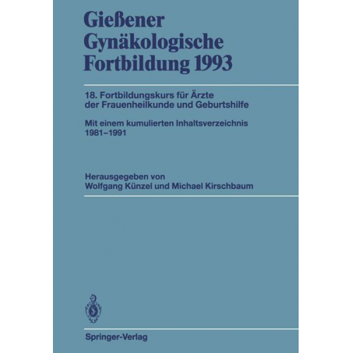 Gießener Gynäkologische Fortbildung 1993