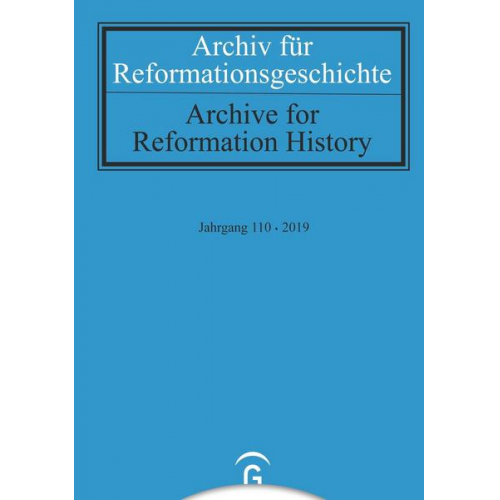 Archiv für Reformationsgeschichte - Aufsatzband