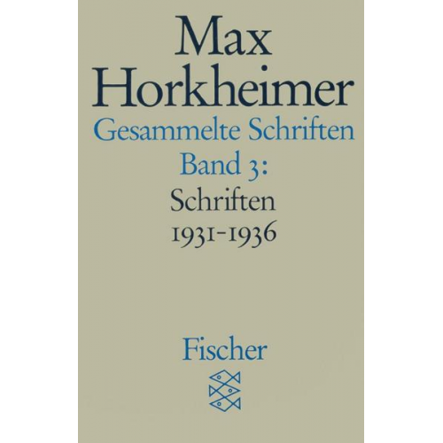 Max Horkheimer - Gesammelte Schriften in 19 Bänden