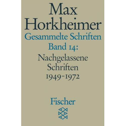 Max Horkheimer - Gesammelte Schriften in 19 Bänden