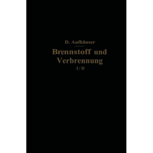 D. Aufhäuser - Brennstoff und Verbrennung