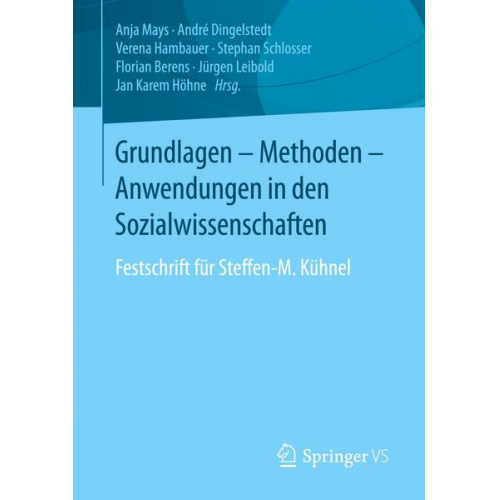 Grundlagen - Methoden - Anwendungen in den Sozialwissenschaften