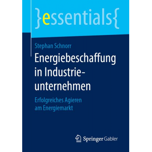 Stephan Schnorr - Energiebeschaffung in Industrieunternehmen