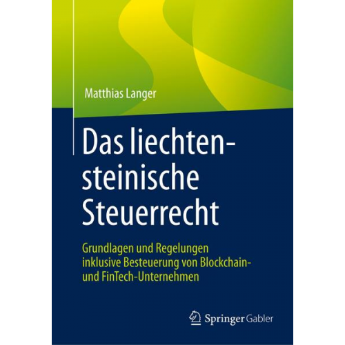Matthias Langer - Das liechtensteinische Steuerrecht