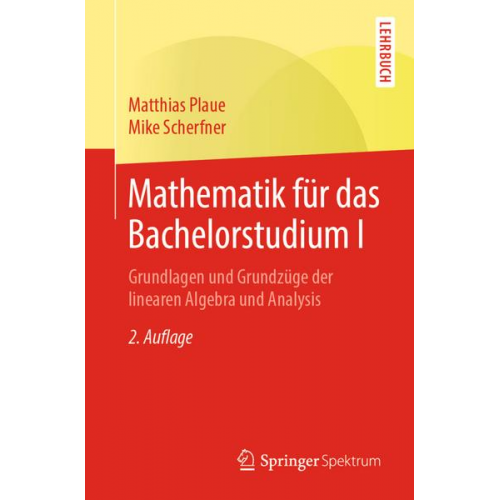 Matthias Plaue & Mike Scherfner - Mathematik für das Bachelorstudium I