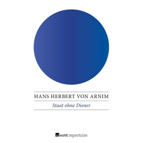 Hans Herbert Arnim - Staat ohne Diener