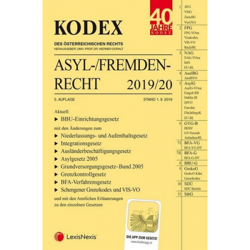 KODEX Asyl- und Fremdenrecht 2019/20