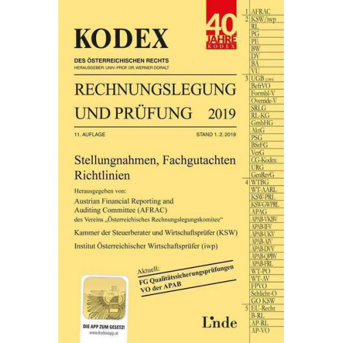 Werner Gedlicka & Markus Knotek & Katharina Bakel-Auer - KODEX Rechnungslegung und Prüfung 2019