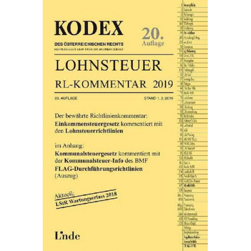 Josef Hofbauer - KODEX Lohnsteuer Richtlinien-Kommentar 2019