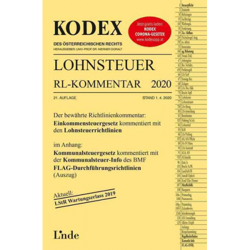 Josef Hofbauer - KODEX Lohnsteuer Richtlinien-Kommentar 2020