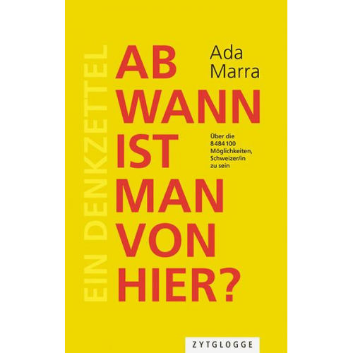 Ada Marra - Ab wann ist man von hier?