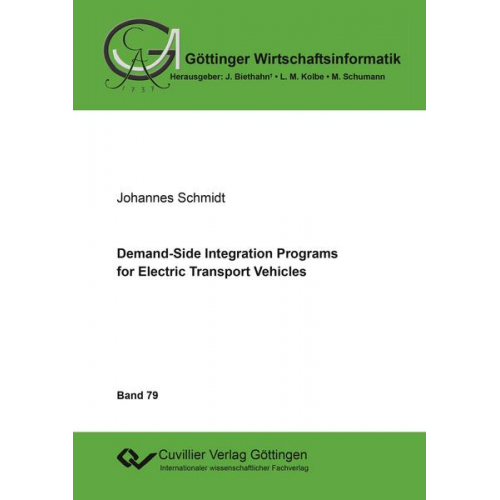 Johannes Schmidt - Demand-Side Integration Programs for Electric Transport Vehicles