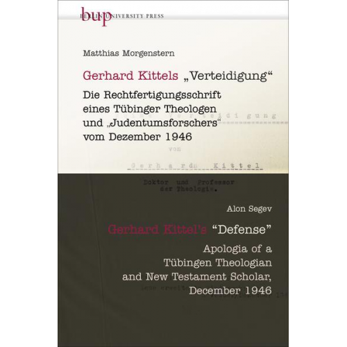 Matthias Morgenstern & Alon Segev - Gerhard Kittels Verteidigung ¦ Gerhard Kittel’s Defence