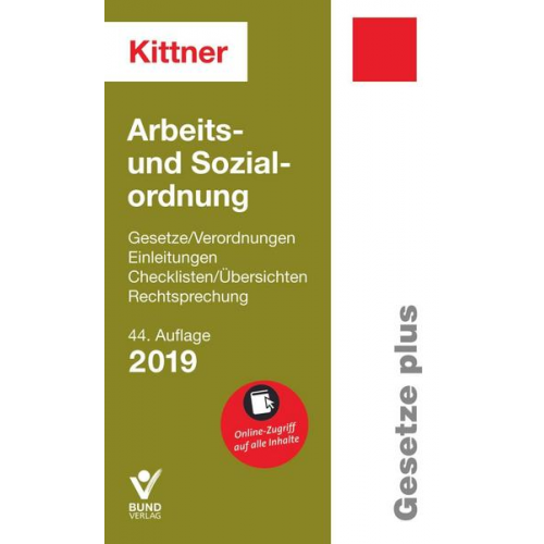 Kittner - Arbeits- und Sozialordnung