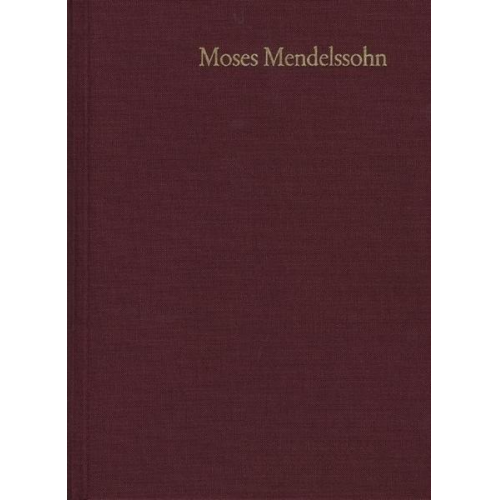 Moses Mendelssohn - Moses Mendelssohn: Gesammelte Schriften. Jubiläumsausgabe / Band 6,1: Kleinere Schriften I