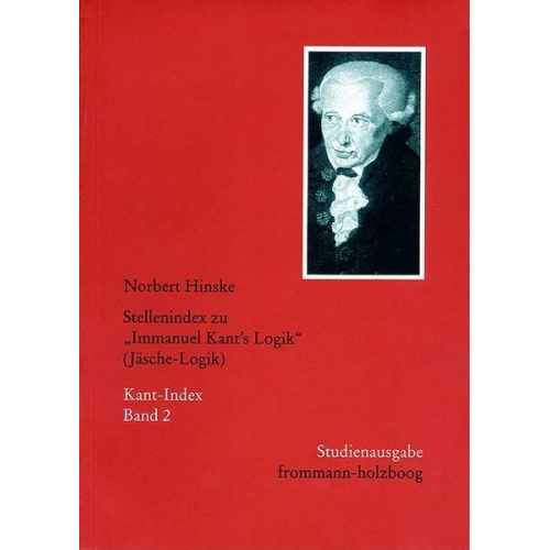 Norbert Hinske - Stellenindex zu »Immanuel Kant's Logik« (Jäsche-Logik)