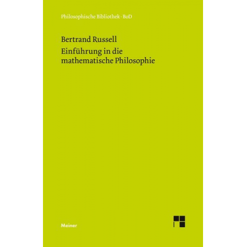 Bertrand Russell - Einführung in die mathematische Philosophie