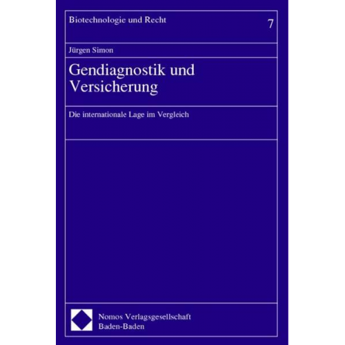 Jürgen Simon - Gendiagnostik und Versicherung