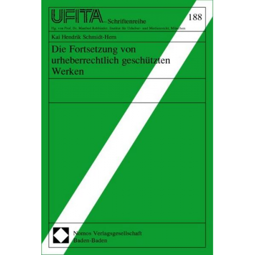 Kai H. Schmidt-Hern - Die Fortsetzung von urheberrechtlich geschützten Werken