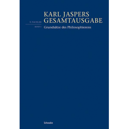 Karl Jaspers - Grundsätze des Philosophierens