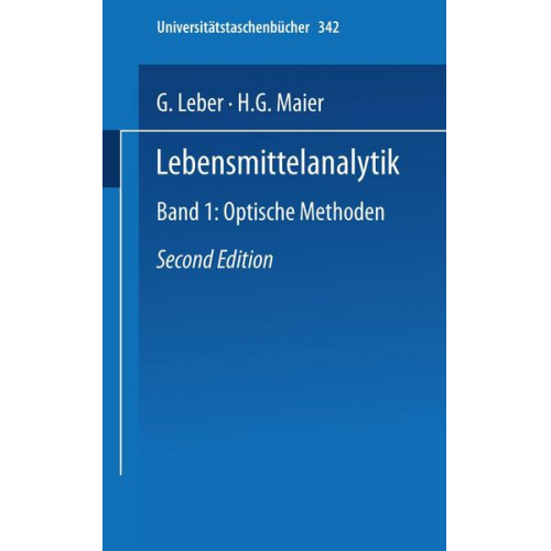 H.G. Maier - Lebensmittelanalytik