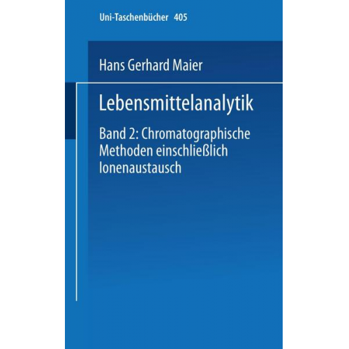 H.G. Maier - Lebensmittelanalytik