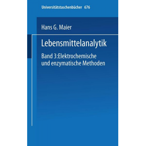 H.G. Maier - Lebensmittelanalytik