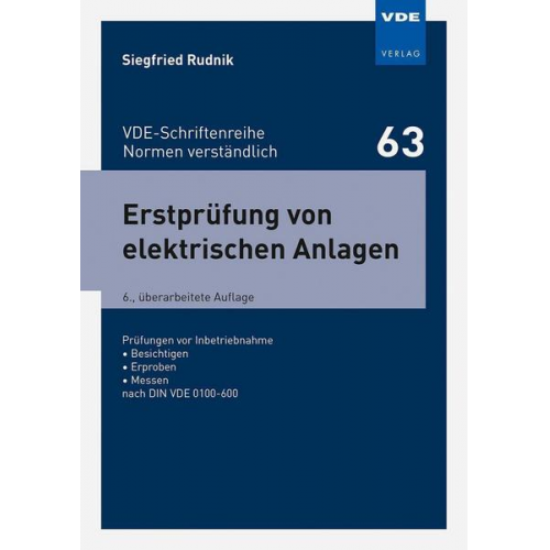 Siegfried Rudnik - Erstprüfung von elektrischen Anlagen
