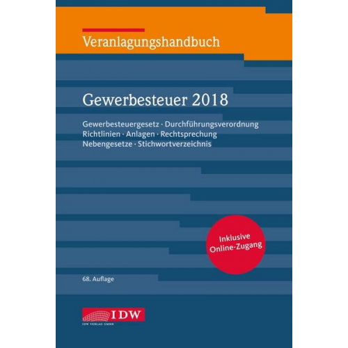 Veranlagungshandbuch Gewerbesteuer 2018, 68.A.