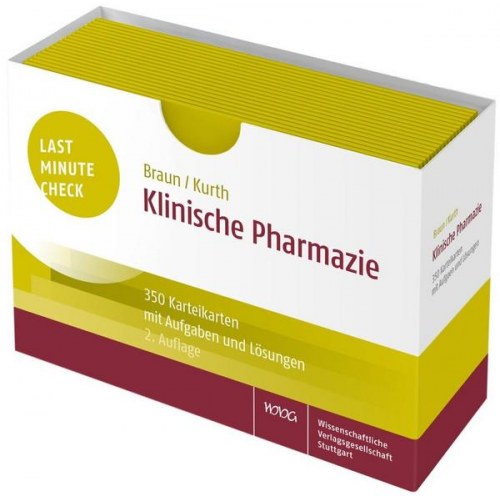 Christina Braun & Verena Kurth - Last Minute Check - Klinische Pharmazie