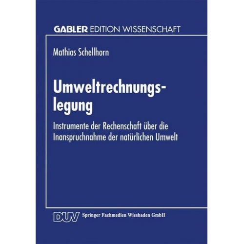 Matthias Schellhorn - Umweltrechnungslegung