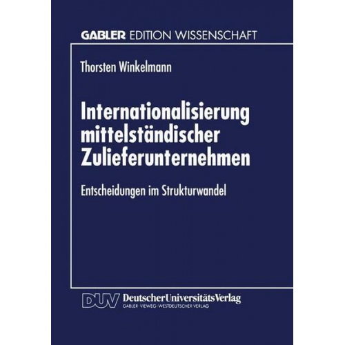 Thorsten Winkelmann - Internationalisierung mittelständischer Zulieferunternehmen