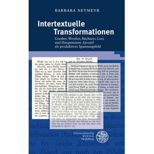 Barbara Neymeyr - Intertextuelle Transformationen