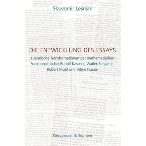 Slawomir Le´sniak - Die Entwicklung des Essays