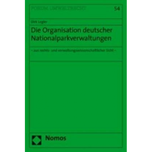 Dirk Legler - Die Organisation deutscher Nationalparkverwaltungen