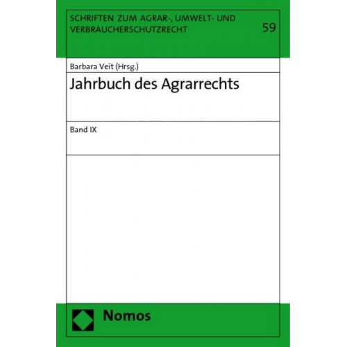 Barbara Veit - Jahrbuch des Agrarrechts