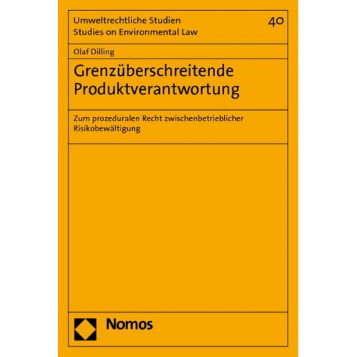 Olaf Dilling - Grenzüberschreitende Produktverantwortung