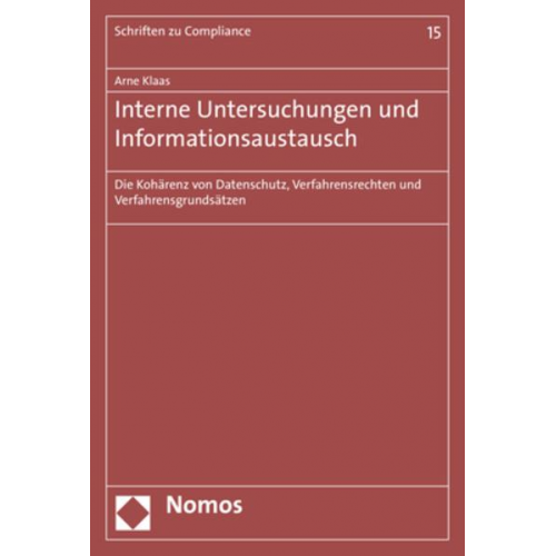 Arne Klaas - Interne Untersuchungen und Informationsaustausch