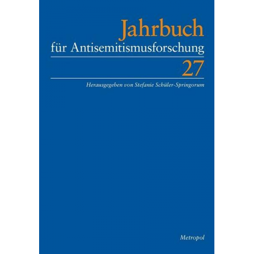 Jahrbuch für Antisemitismusforschung 27 (2018)