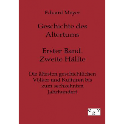 Eduard Meyer - Geschichte des Altertums