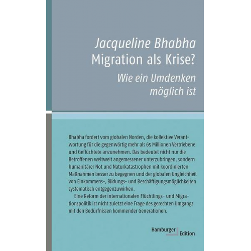 Jacqueline Bhabha - Migration als Krise?