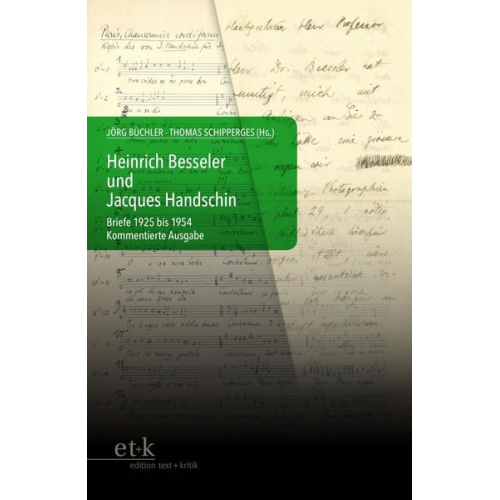 Heinrich Besseler & Jacques S. Handschin - Heinrich Besseler und Jacques Handschin