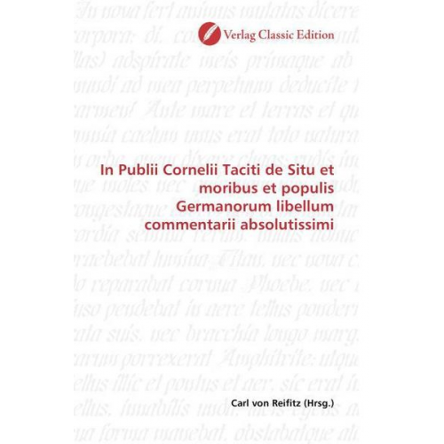 Carl Reifitz - In Publii Cornelii Taciti de Situ et moribus et populis Germ